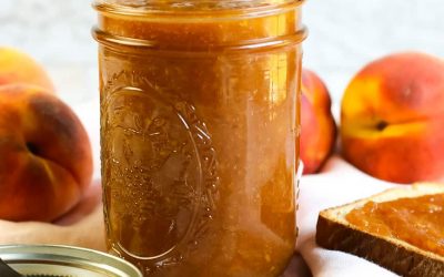 Slow Cooker Peach Butter with Vanilla Bean